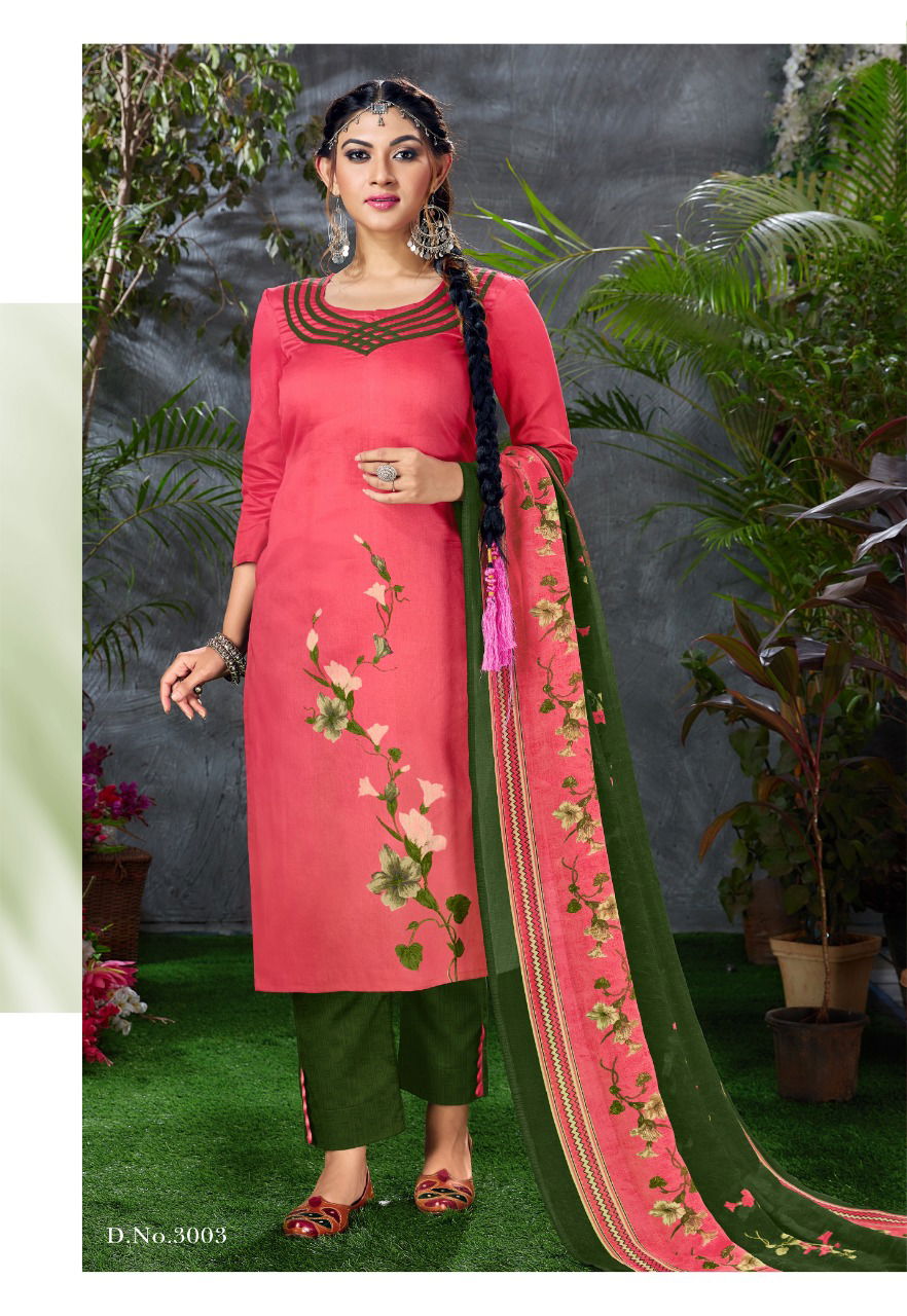 Palak Shayona 3 Latest Fancy Designer Printed Cotton Dress Material
